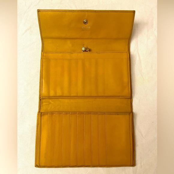Celine Macadam Trifold Kiss Long Wallet - Picture 6 of 12